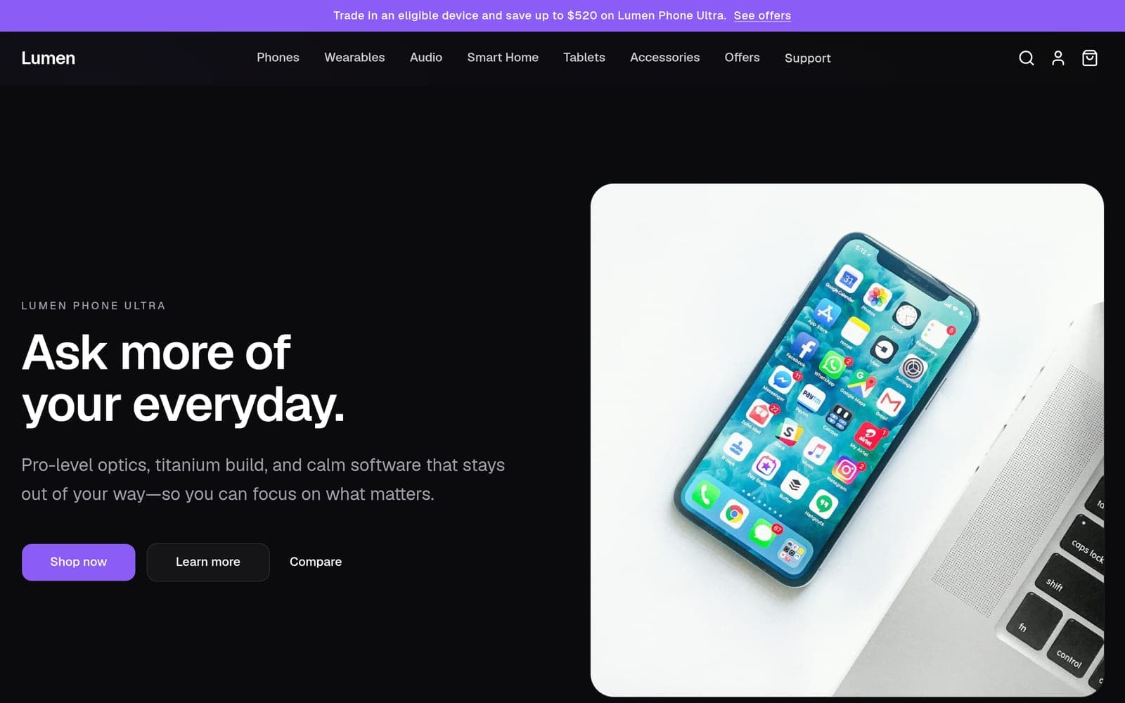 Mobile Phones — website screenshot